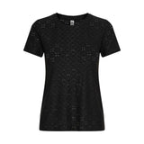 Black Polyester Tops & T-Shirt