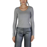 Silver Recycled Polyester Tops & T-Shirt