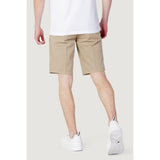 Beige Cotton Short