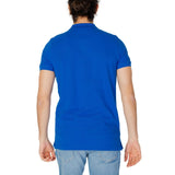 Blue Cotton Polo Shirt