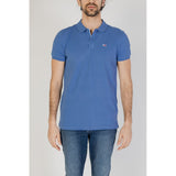 Blue Cotton Polo Shirt