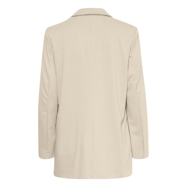 Beige Recycled Polyester Suits & Blazer