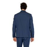 Blue Polyester Suit