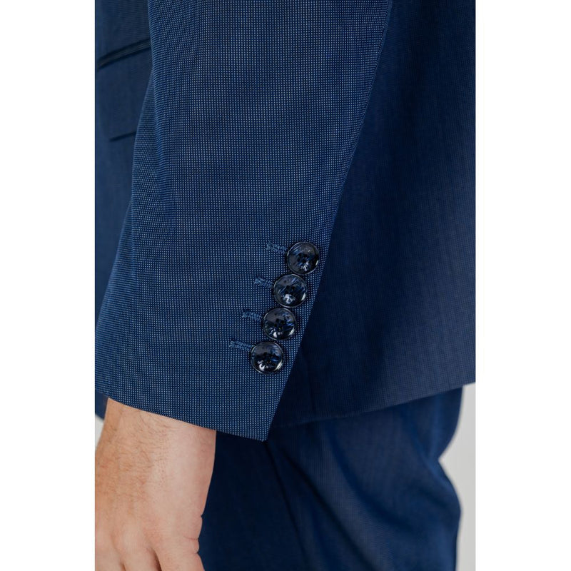 Blue Polyester Suit