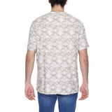 Beige Polyester T-Shirt