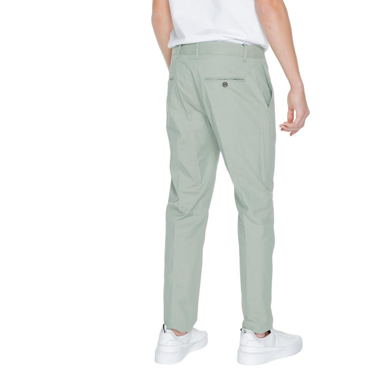 Green Cotton Jeans & Pant