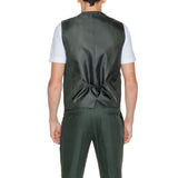 Green Linen Vest