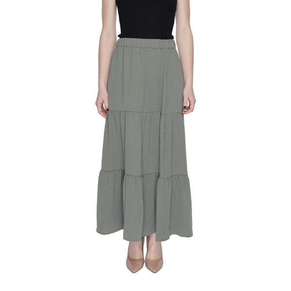 Green Polyester Skirt