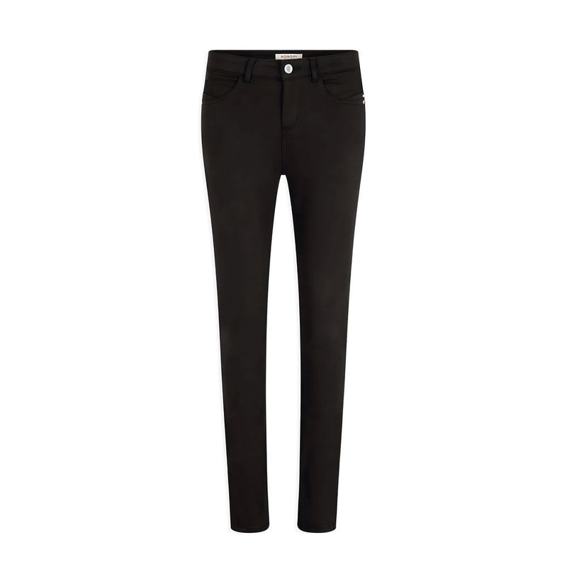 Black Cotton Jeans & Pant