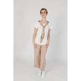 Beige Viscose Tops & T-Shirt