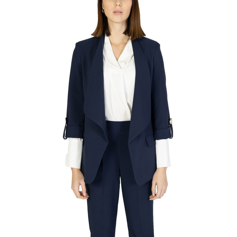 Blue Polyester Suits & Blazer