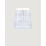 Blue Polyester Skirt