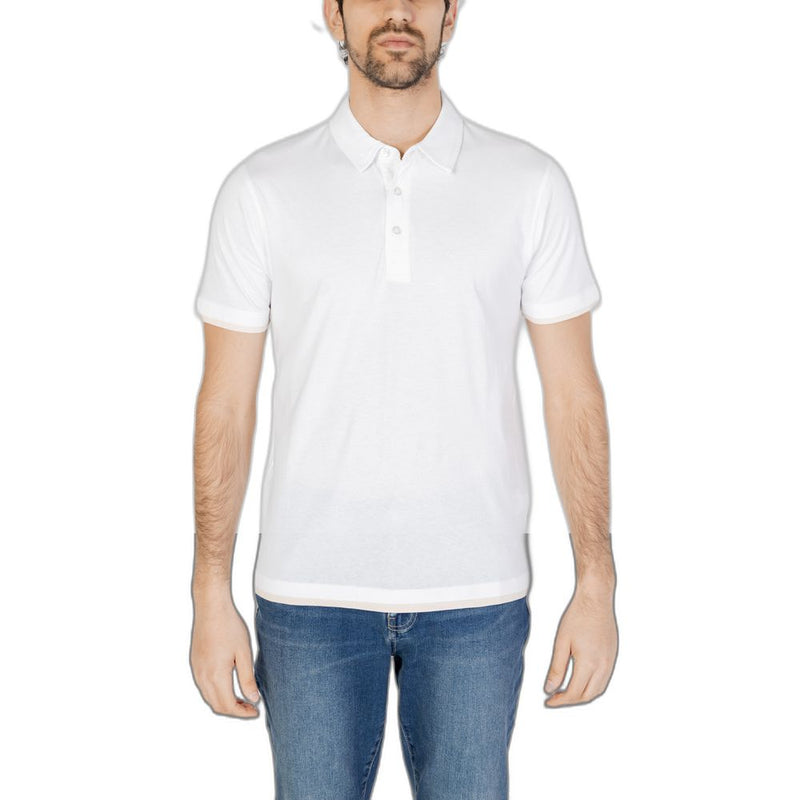 White Cotton Polo Shirt