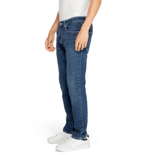 Blue Recycled Cotton Jeans & Pant