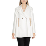 White Polyester Jackets & Coat