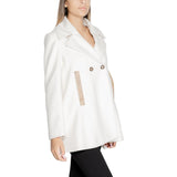 White Polyester Jackets & Coat