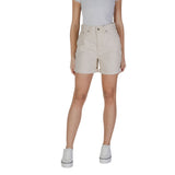 Beige Cotton Short