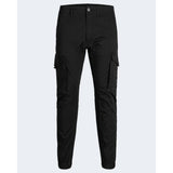 Black Cotton Jeans & Pant