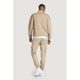 Beige Cotton Jeans & Pant