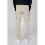 Beige Cotton Jeans & Pant