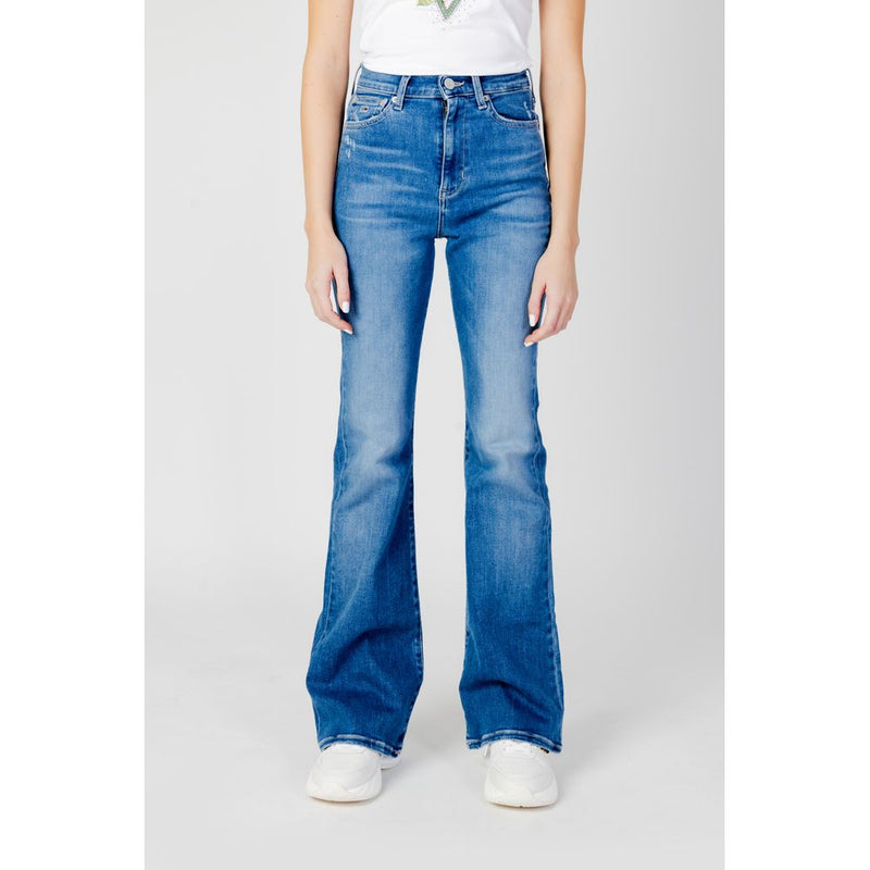 Blue Recycled Cotton Jeans & Pant