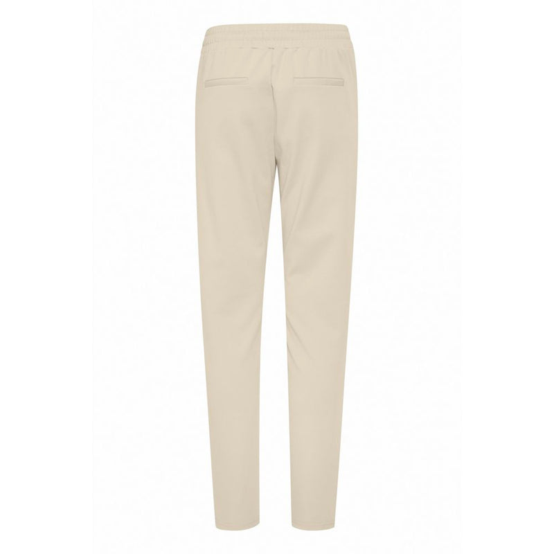 Beige Polyester Jeans & Pant