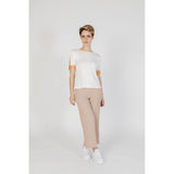 Beige Viscose Tops & T-Shirt