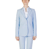 Blue Polyester Suits & Blazer