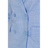 Blue Viscose Suits & Blazer