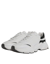 White Silver DAYMASTER Leather Sneakers Shoes