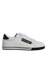 White Leather Low Top Men Sneakers Shoes