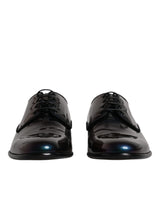 Peacock Patent Leather Derby Men Dress Shoes