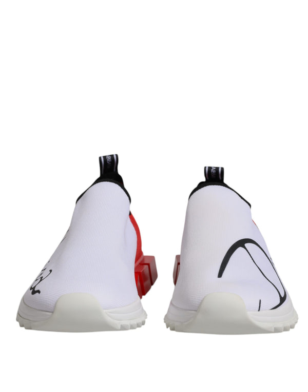 White Red Low Top Sorrento Men Sneaker Shoes