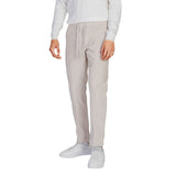 Beige Polyester Jeans & Pant