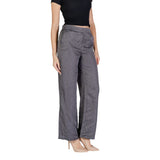 Gray Polyester Jeans & Pant