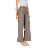 Gray Polyester Jeans & Pant