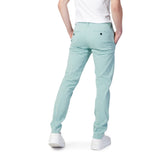 Green Cotton Jeans & Pant