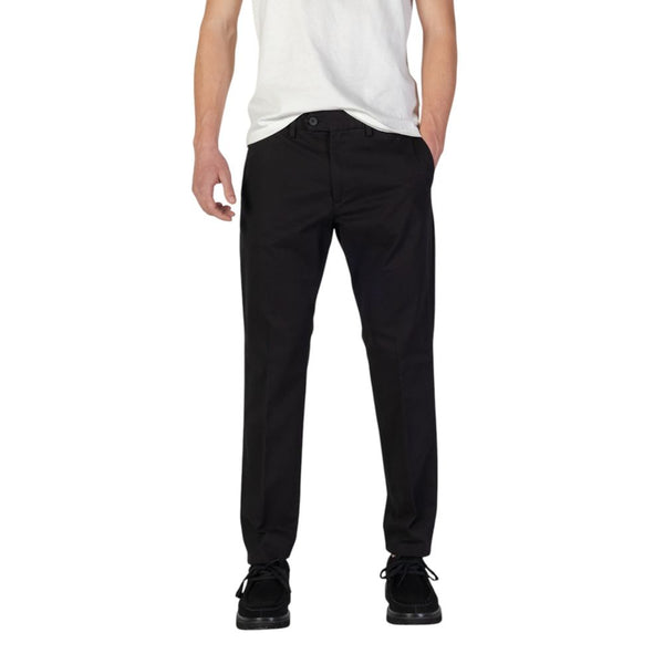 Black Cotton Jeans & Pant