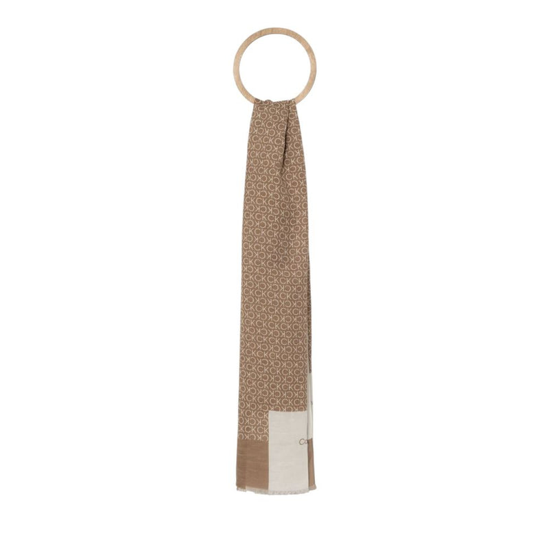 Beige Cotton Scarf