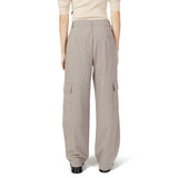 Beige Polyester Jeans & Pant