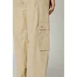 Beige Cotton Jeans & Pant