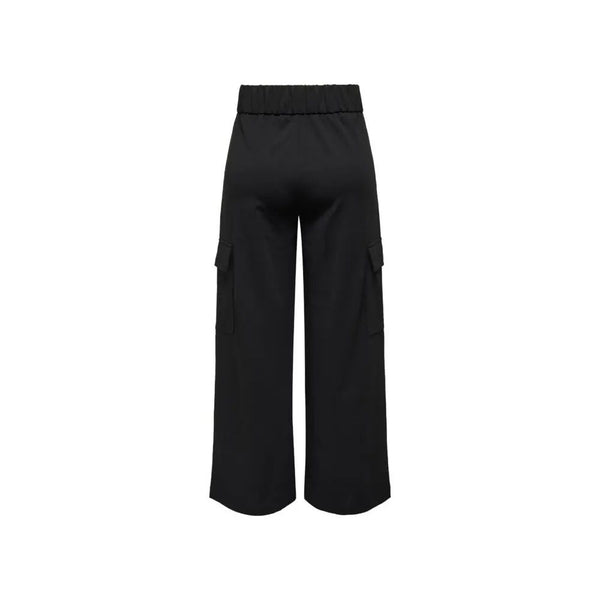 Black Polyester Jeans & Pant