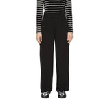 Black Polyester Jeans & Pant