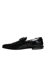 Black Embellished Derby Monk Strap Shoes