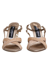 Beige Keira Slingback Heels Sandals Shoes