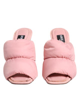 Pink Quilted DG Heel Slide Sandals Shoes