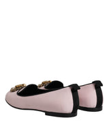 Light Pink Velvet Slip On Loafers Flats Shoes