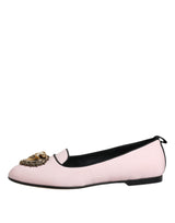 Light Pink Velvet Slip On Loafers Flats Shoes