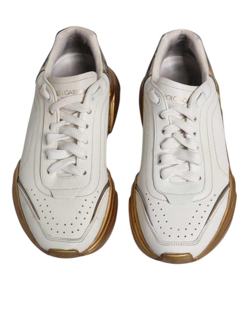 White Gold Daymaster Low Top Sneakers Shoes