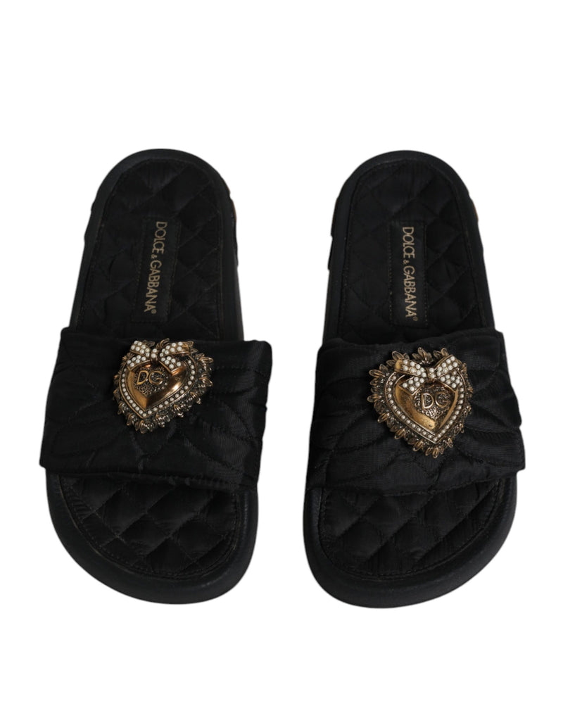 Black Devotion Beachwear Sandals Shoes